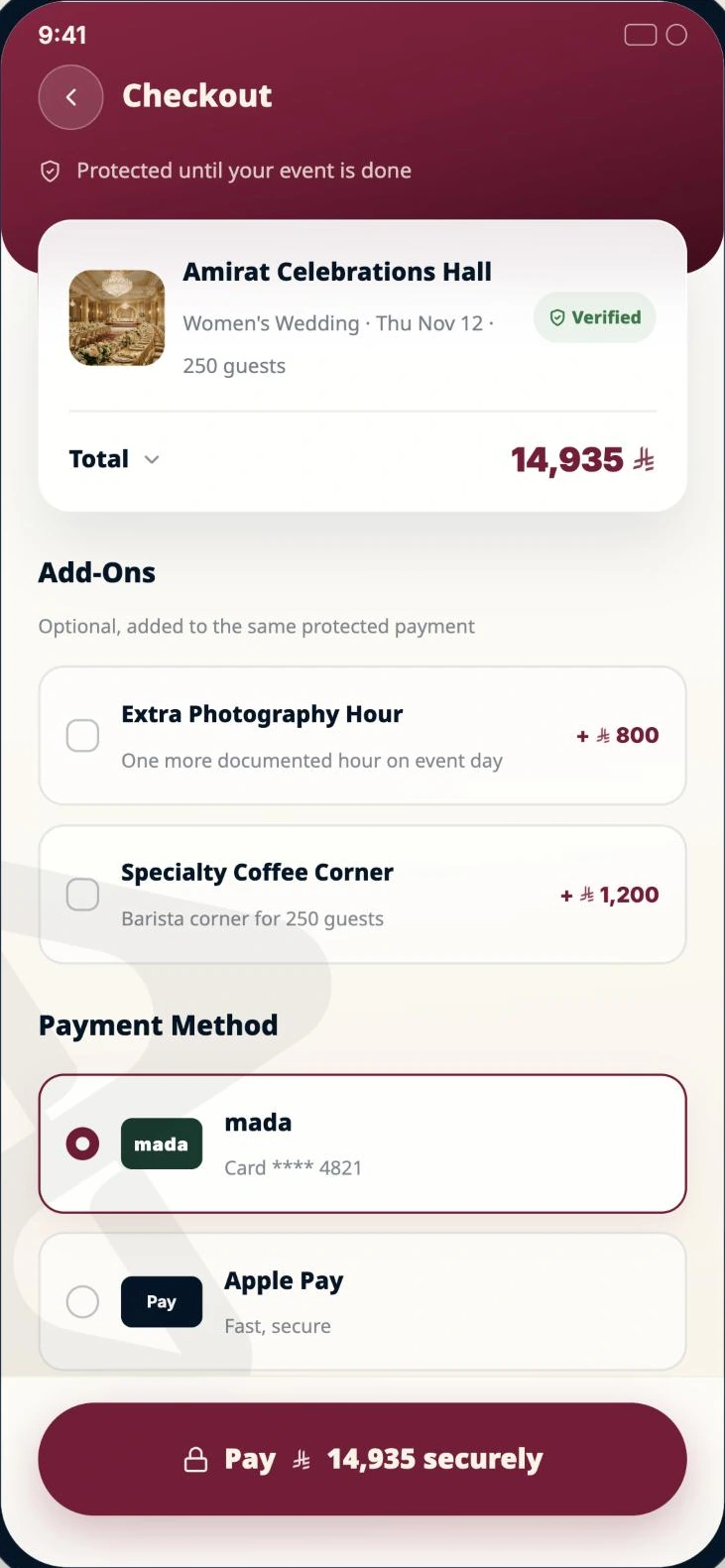 App screen